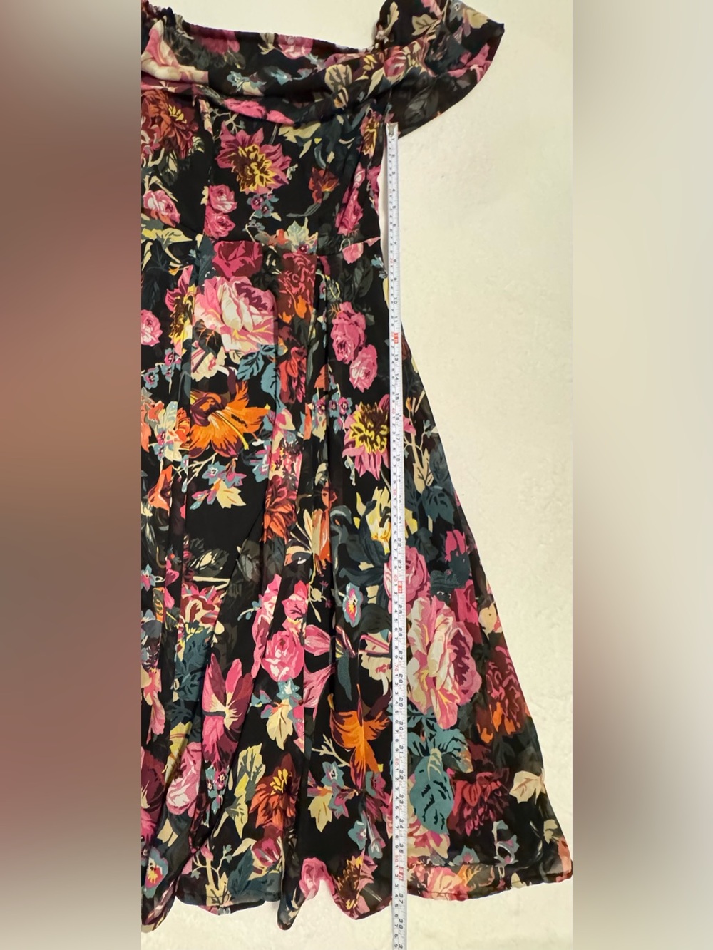 ASOS Women’s Floral Off the Shoulder Midi Dress Size 4 - Picture 8 of 9